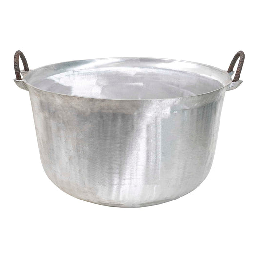 Ceaun tuci aluminiu alimentar, capacitate 60L, fund rotund, cu manere / EXT 10304_1
