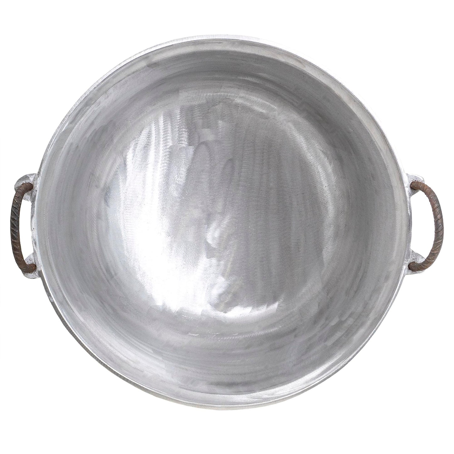 Ceaun tuci aluminiu alimentar, capacitate 70L, fund rotund, cu manere / EXT 10305