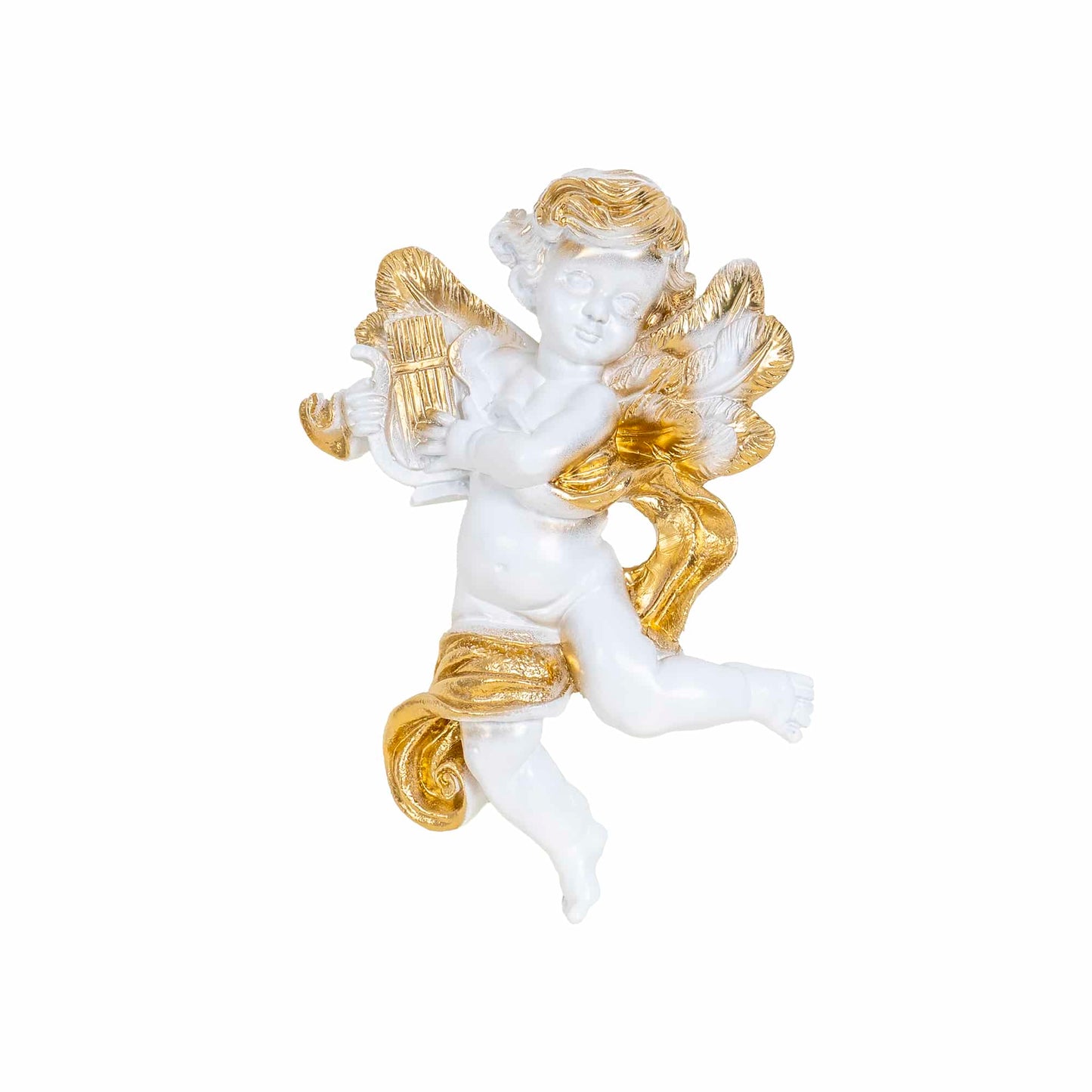 Decoratiune de perete, ingeras din ipsos, inaltime 30cm / EXT 10367