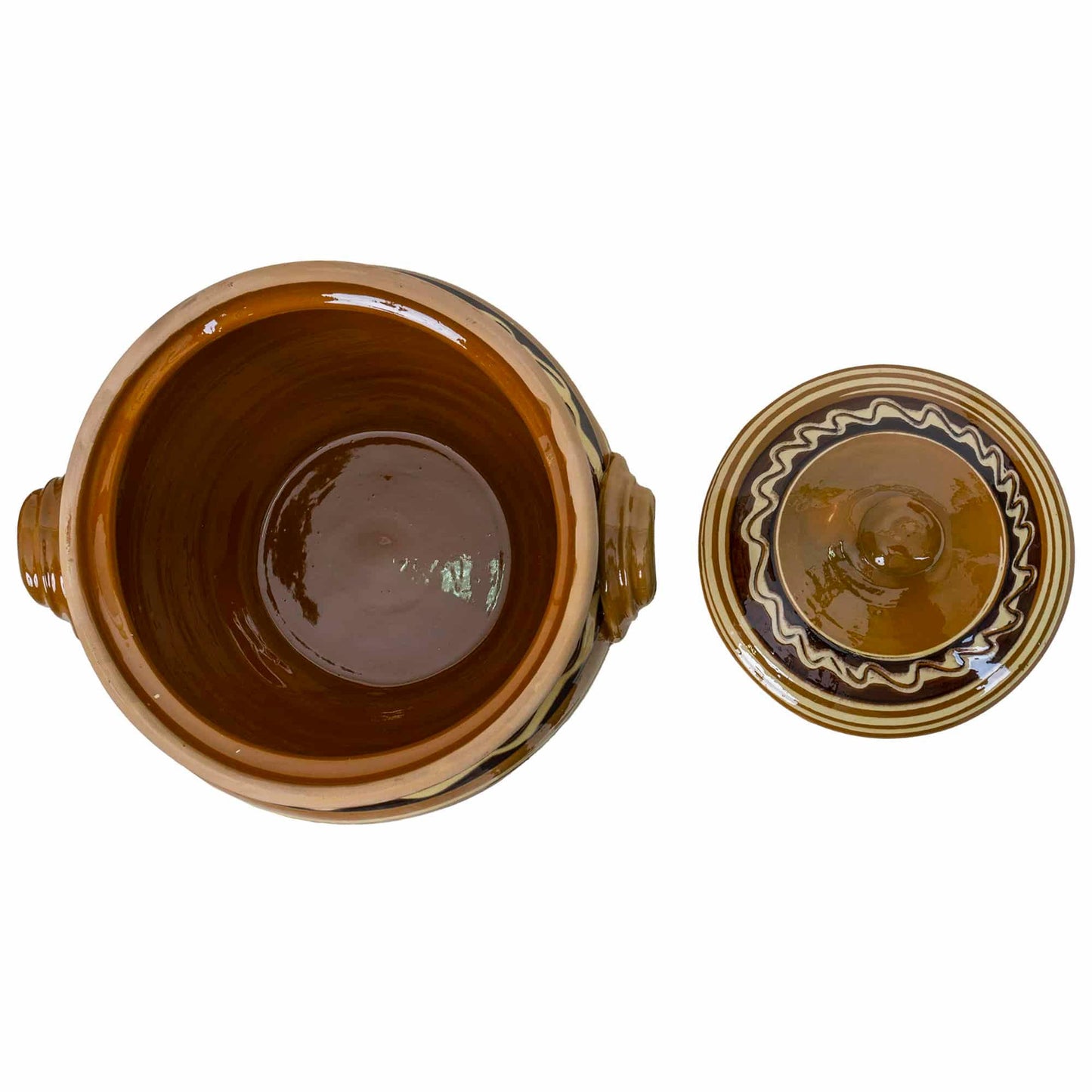 Oala din lut cu capac, diametru 24 cm, capacitate 10l, Z-TOOLS / EXT10458 - 221.ro