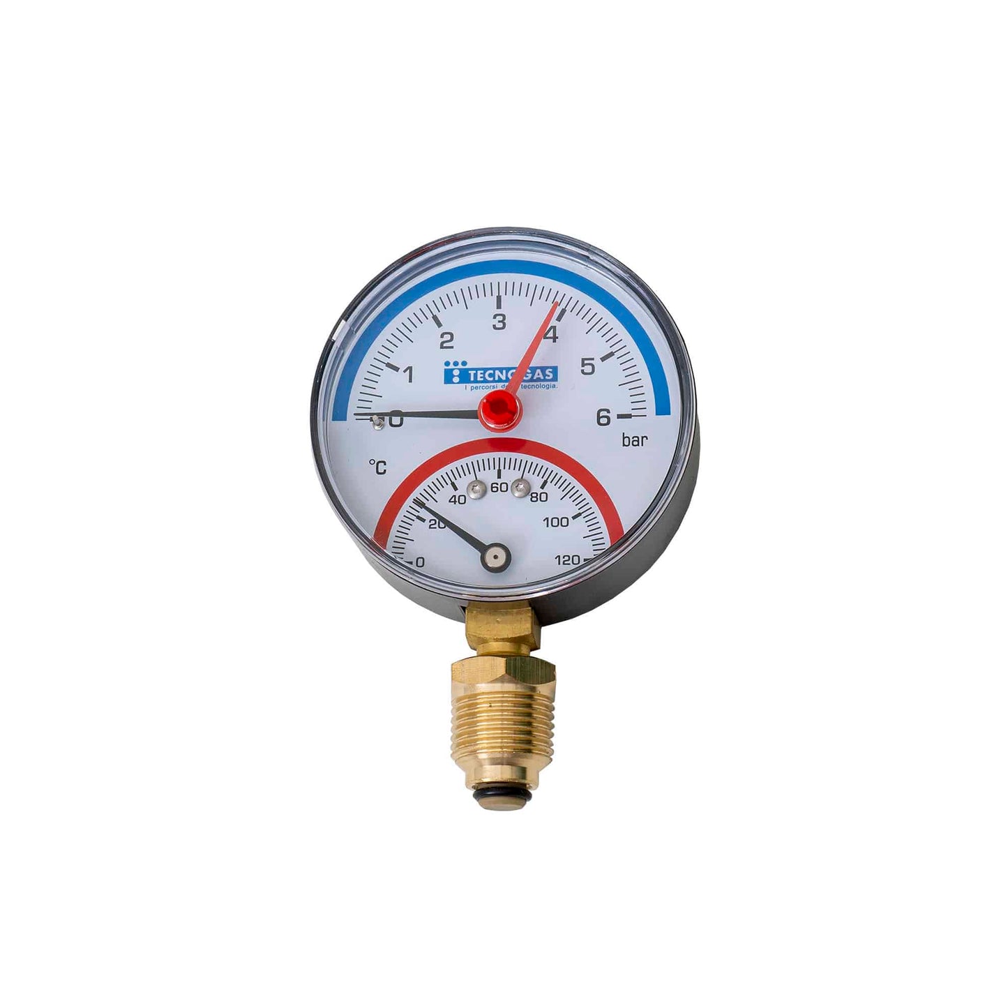 Termomanometru radial 1/2", 6 bar, cadran 8mm Z-TOOLS / EXT 10540013