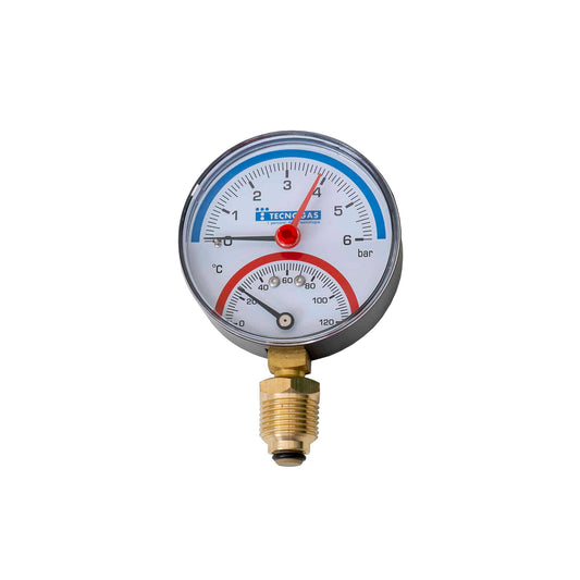 Termomanometru radial 1/2", 6 bar, cadran 8mm Z-TOOLS / EXT 10540013