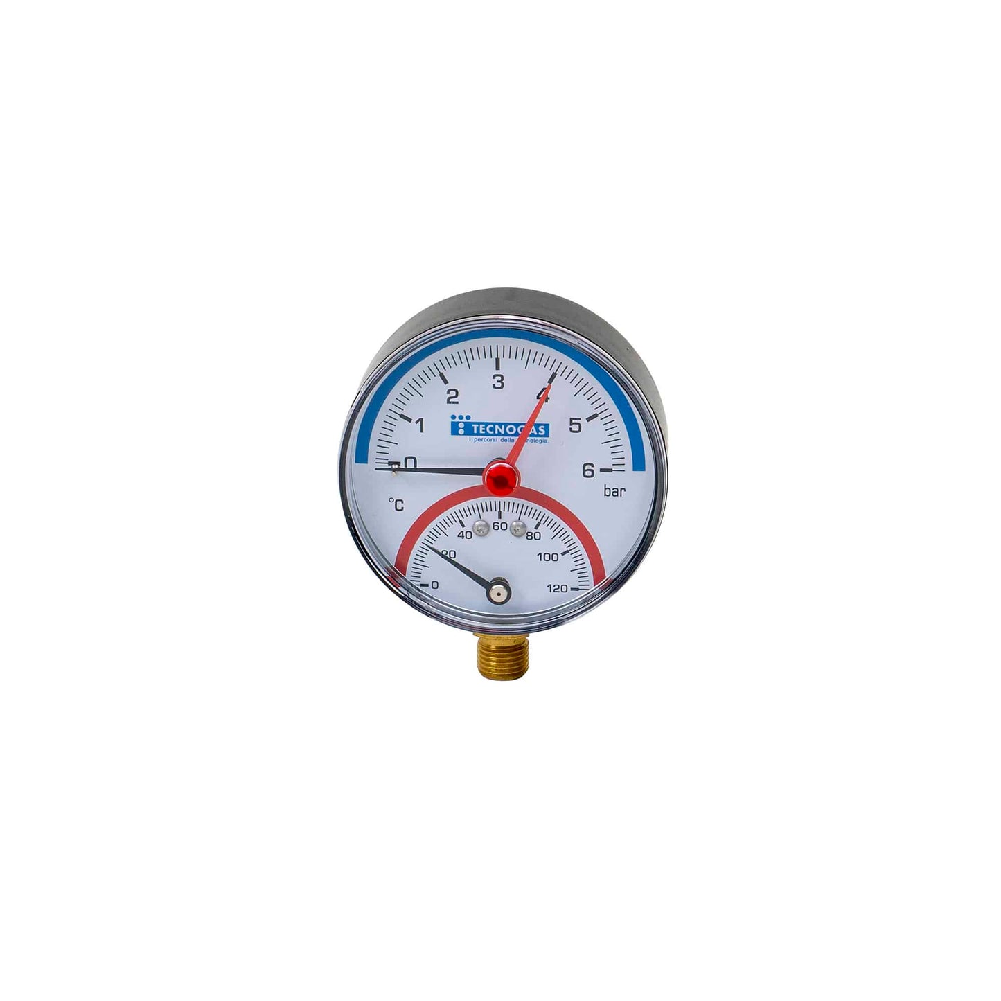 Termomanometru radial 1/2", 6 bar, cadran 8mm Z-TOOLS / EXT 10540013