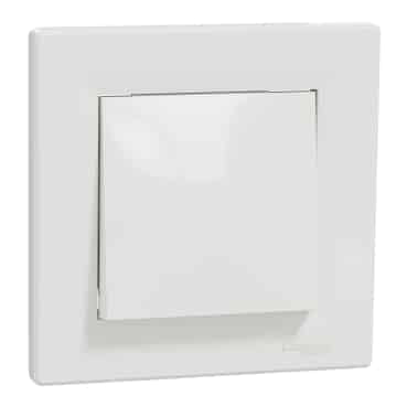 Intreruparor simplu fara suruburi, alb Schneider Asfora EPH0100121 / EXT 10653