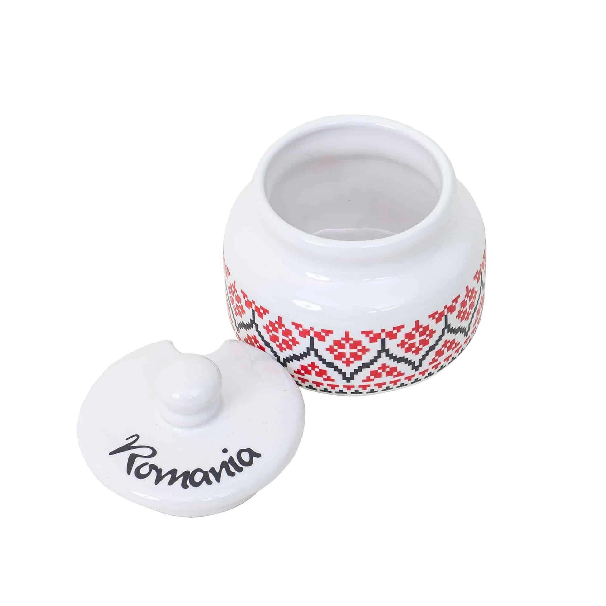 Set pentru miere cu cana si lingurita, 300ml, H12cm Romania, Z-TOOLS / EXT 10783 - 221.ro