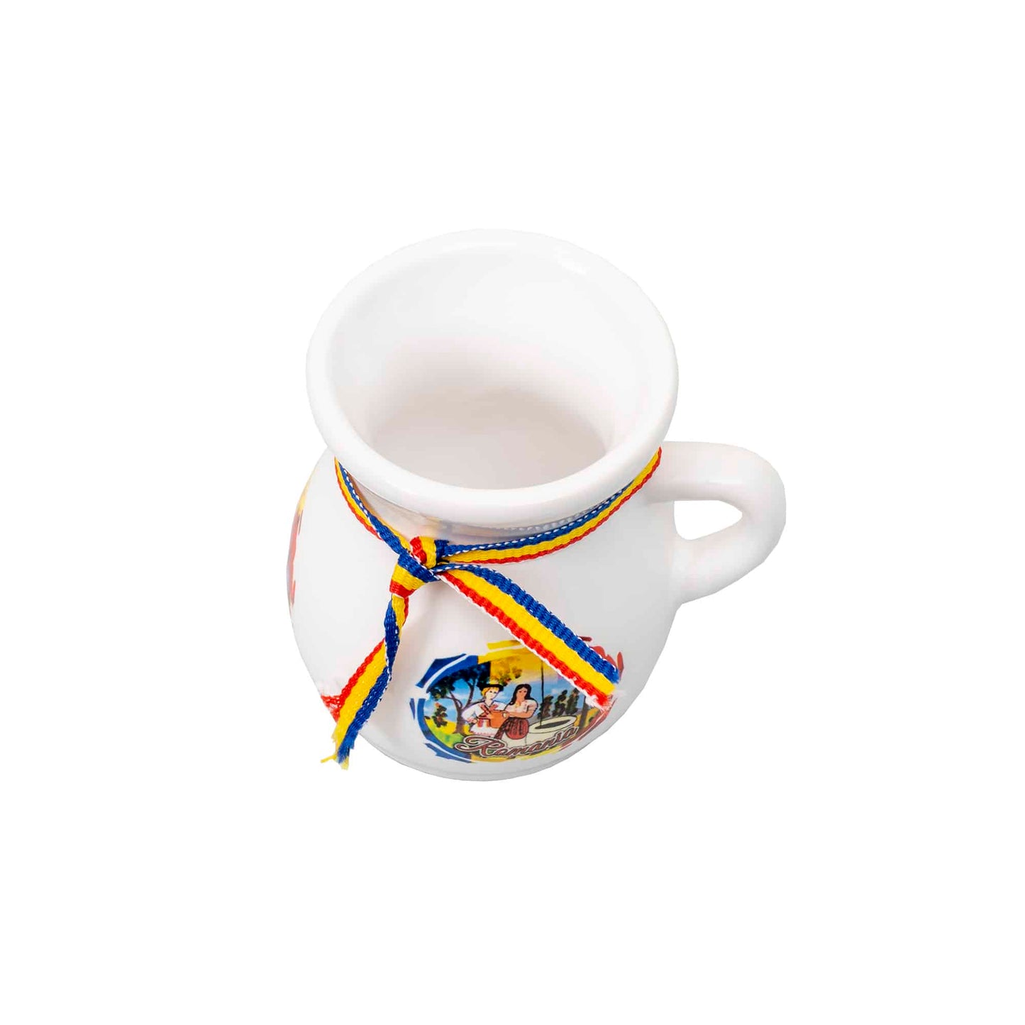 Canuta pentru tuica, cu panglica Romania, capacitate 50ml / EXT 10785