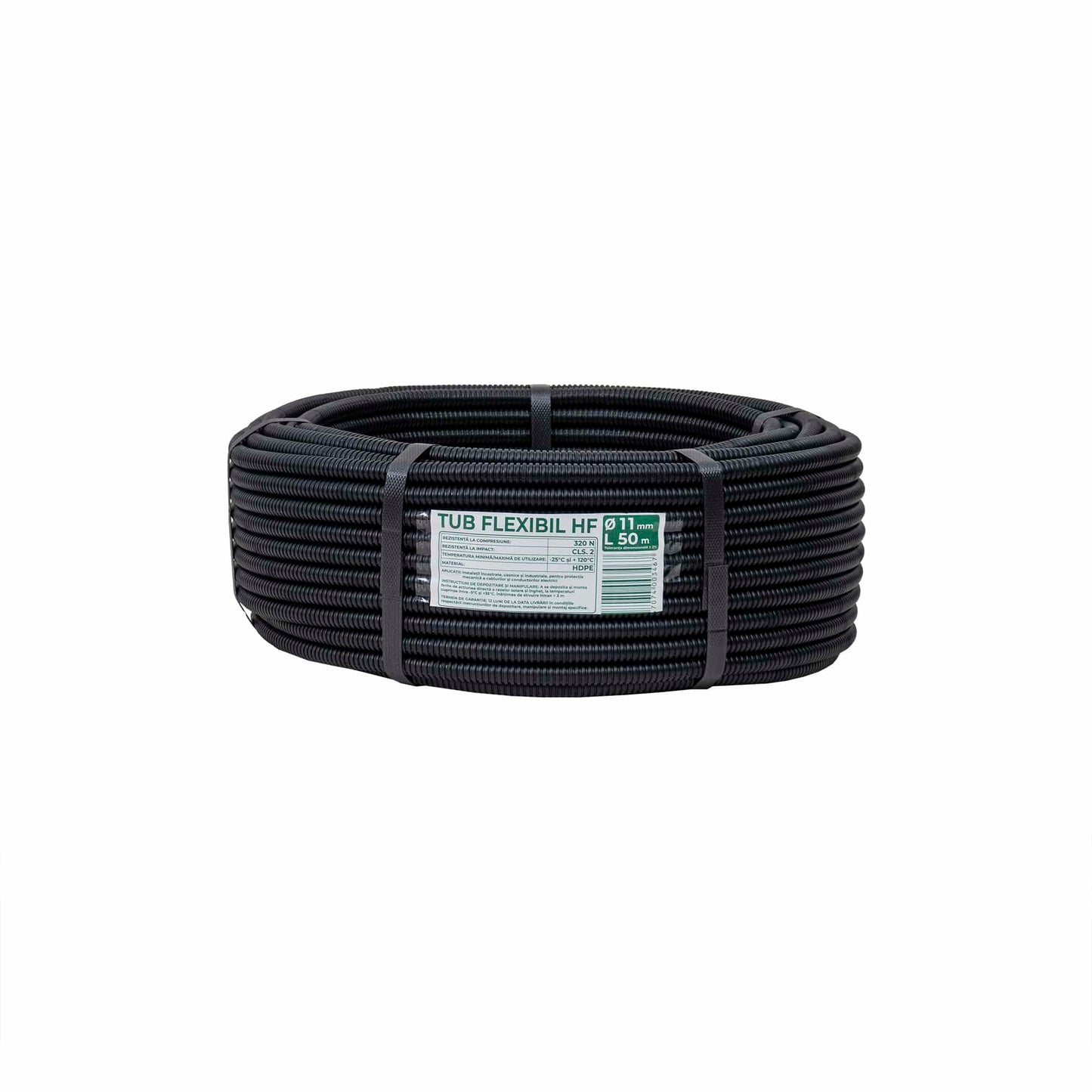 Tub flexibil, copex, din PVC fara fir de tragere, diametru 11mm, lungime 50m / EXT 10801
