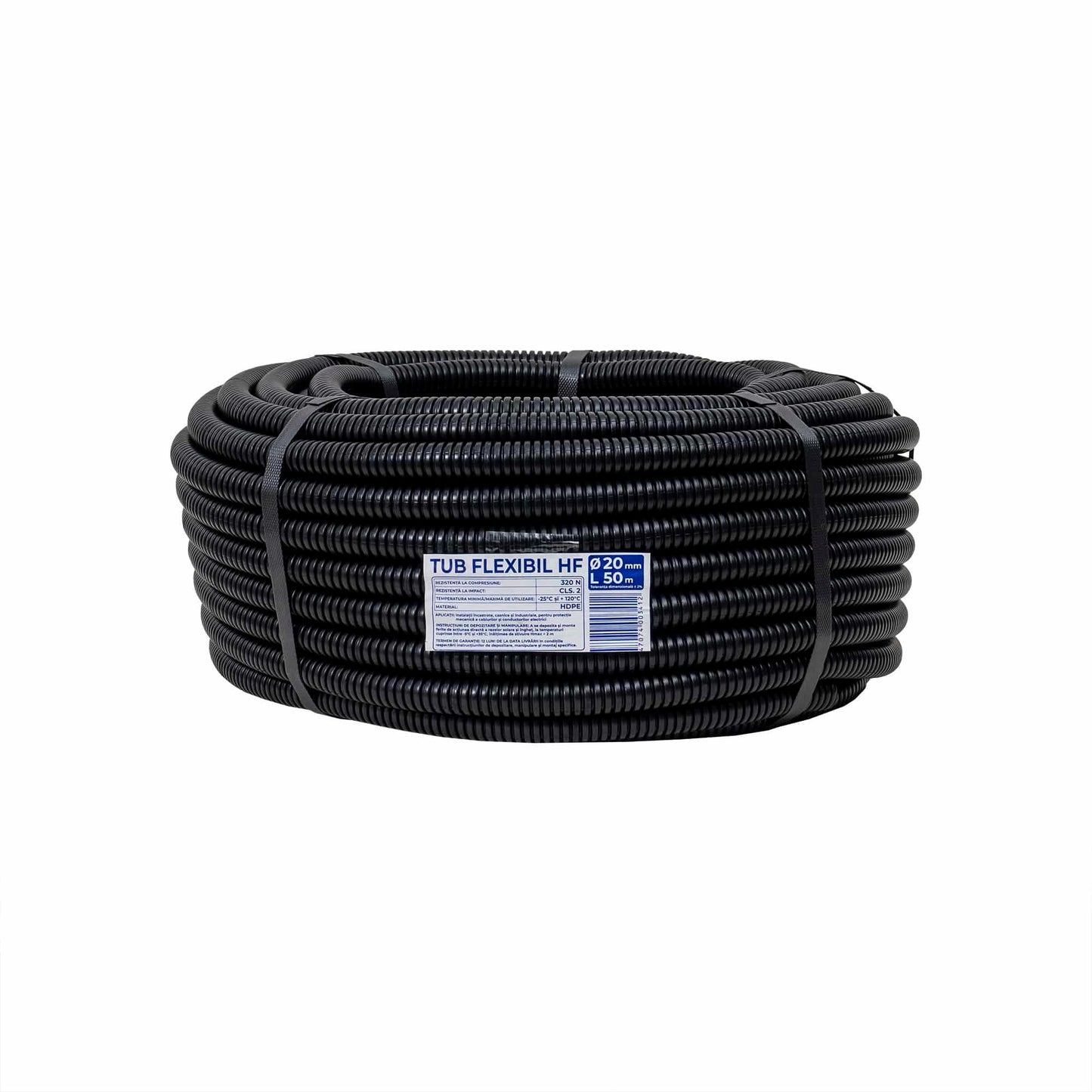 Tub flexibil, copex, din PVC fara fir de tragere, diametru 20mm, lungime 50m / EXT 10804
