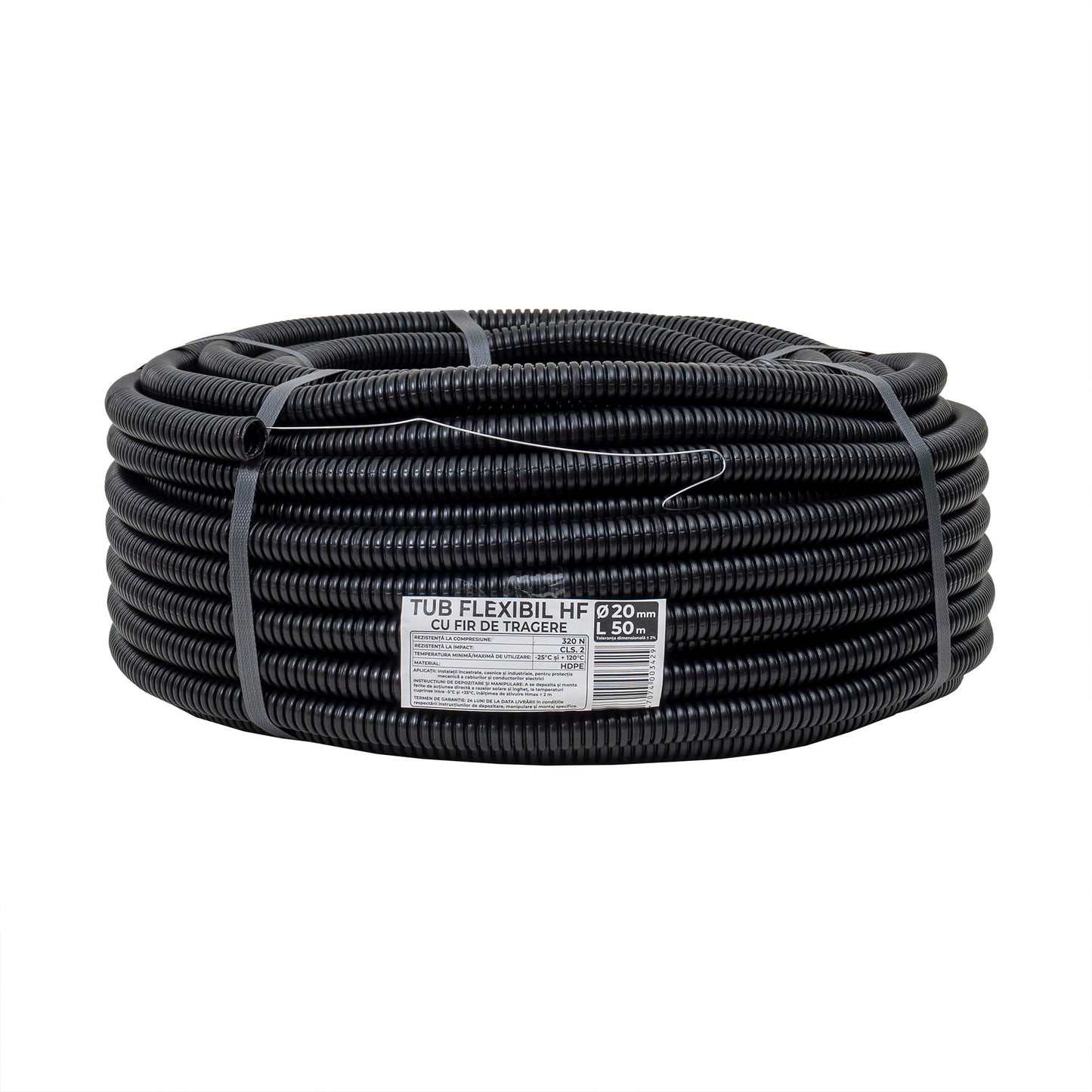 Tub flexibil, copex, din PVC cu fir de tragere, diametru 20mm, lungime 50m / EXT 10808