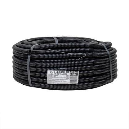 Tub flexibil, copex, din PVC cu fir de tragere, diametru 20mm, lungime 50m / EXT 10808