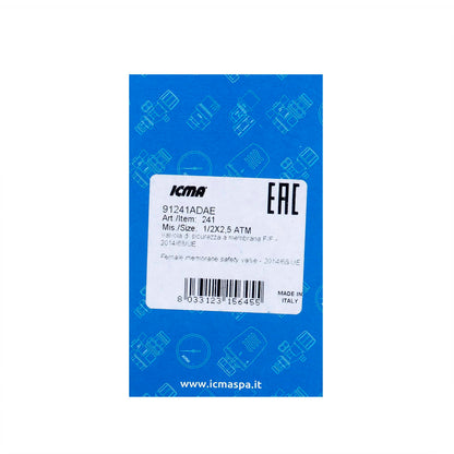 Supapa de siguranta 1/2', 2.5bar, ICMA / EXT 10820603