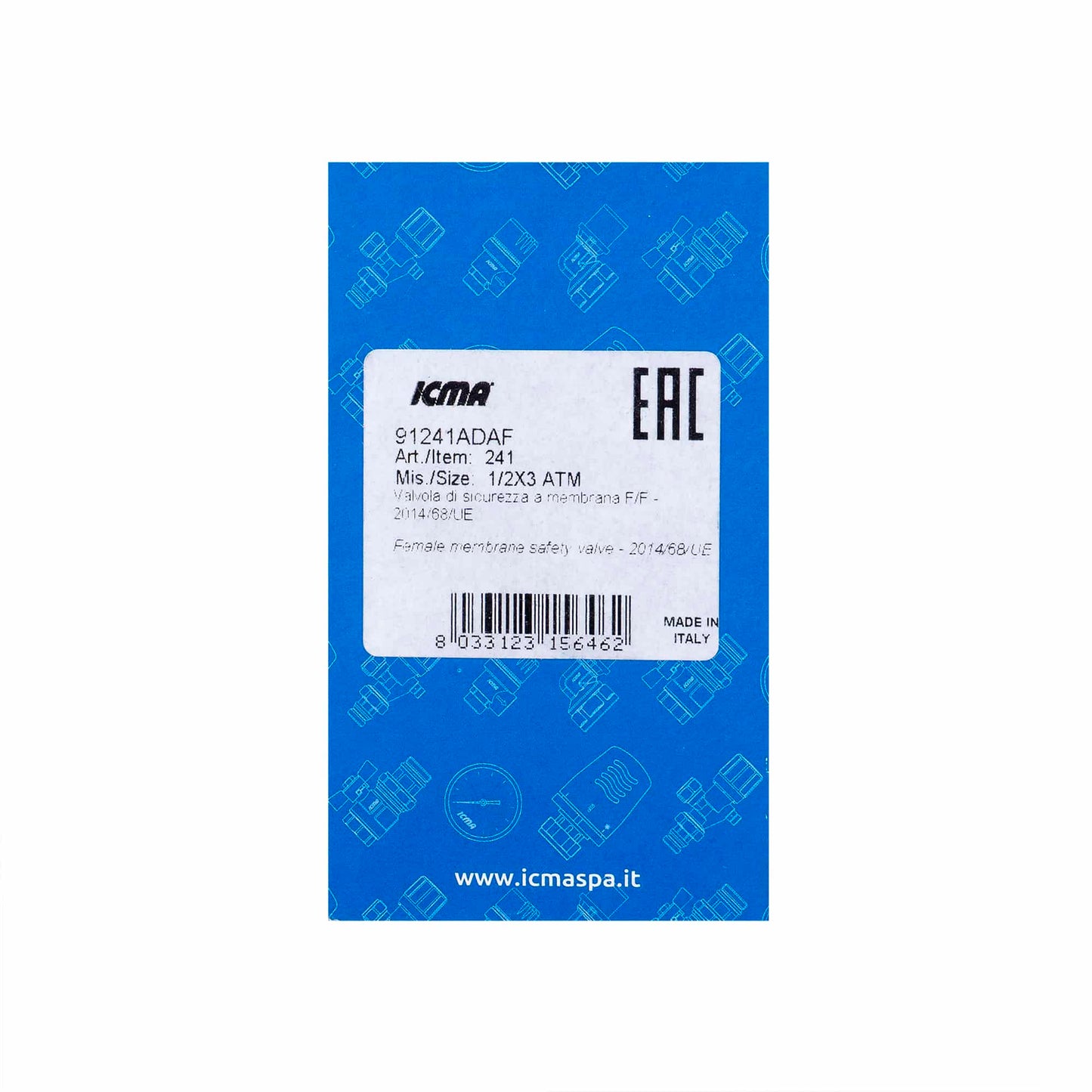 Supapa de siguranta 1/2', 3bar, ICMA / EXT 10820604