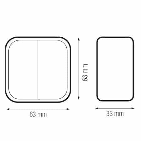 Intrerupator cap scara Horoz, Eva 10A, 250V / EXT 112-001-0002
