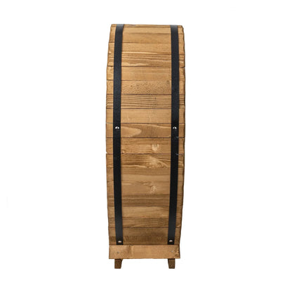 Suport 16 sticle de vin, din lemn de brad, inaltime 76cm / EXT 5646 - 221.ro