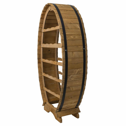 Suport 20 sticle de vin, din lemn de brad, inaltime 92cm / EXT 5666 - 221.ro