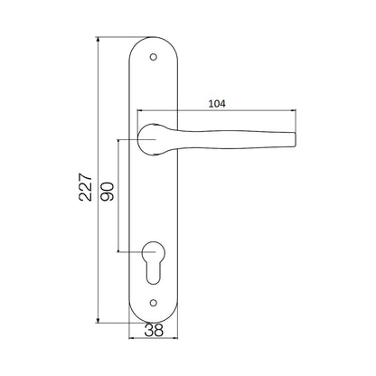 Pachet Y 90 (Broasca+Maner+Butuc) Maro 35-501 / EXT 5706