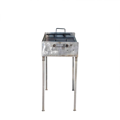 Gratar metalic pe carbuni cu 2 nivele 60x37cm / EXT 5720