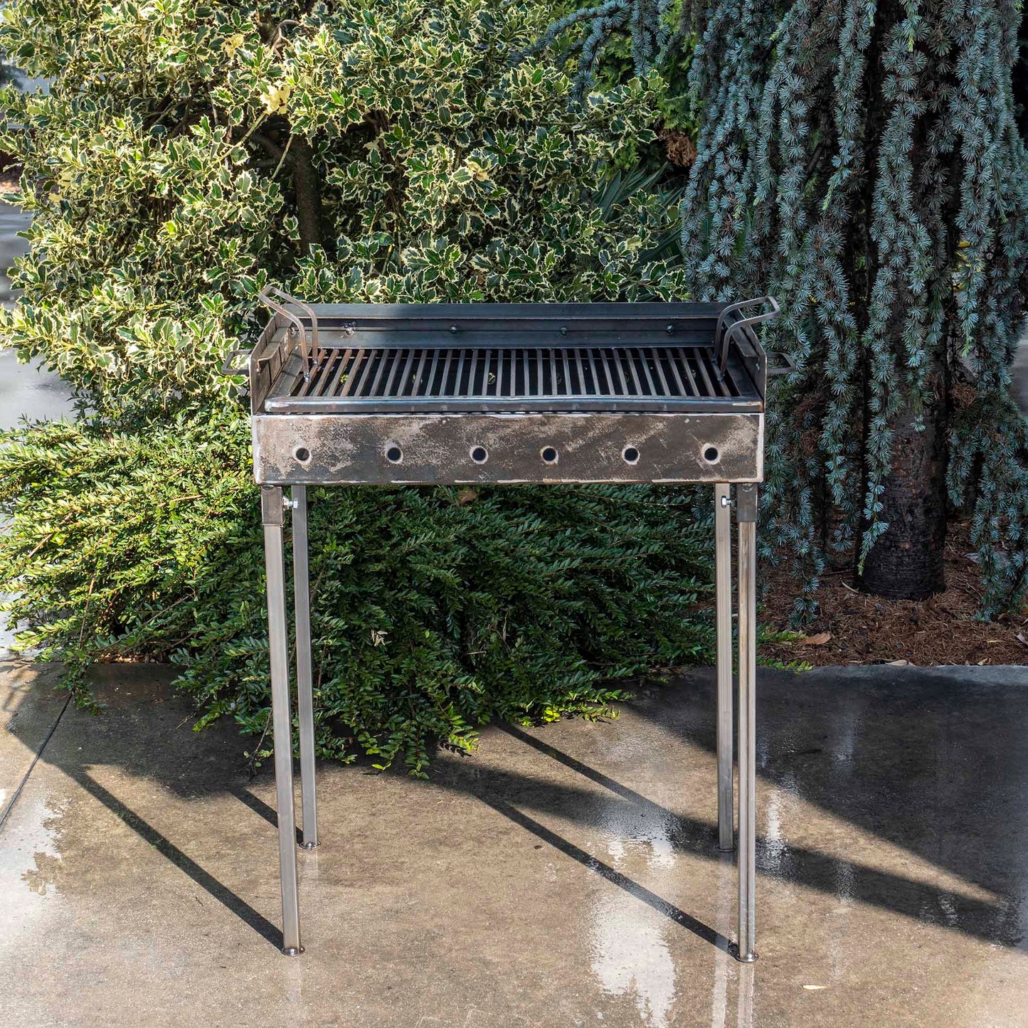 Gratar metalic pe carbuni cu 2 nivele 60x37cm / EXT 5720