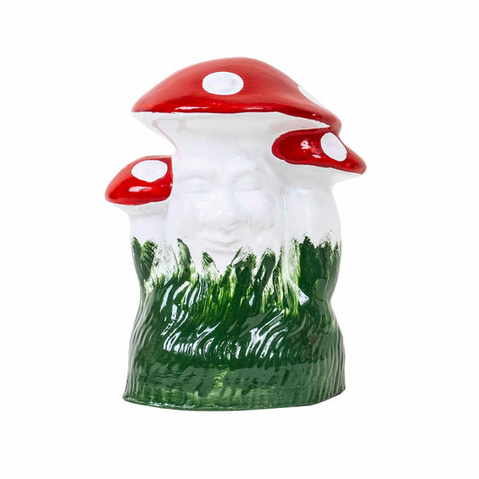 Ciuperca decorativa pentru gradina, din ceramica, inaltime 27cm, latime 25cm / EXT 6075