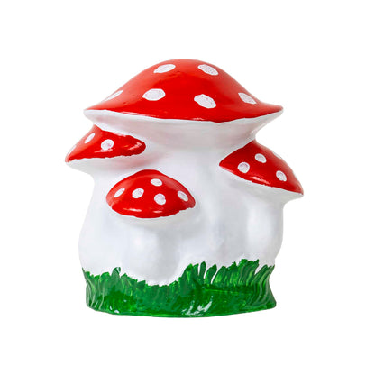 Ciuperca decorativa pentru gradina, din ceramica, inaltime 23cm, latime 21cm / EXT 6078