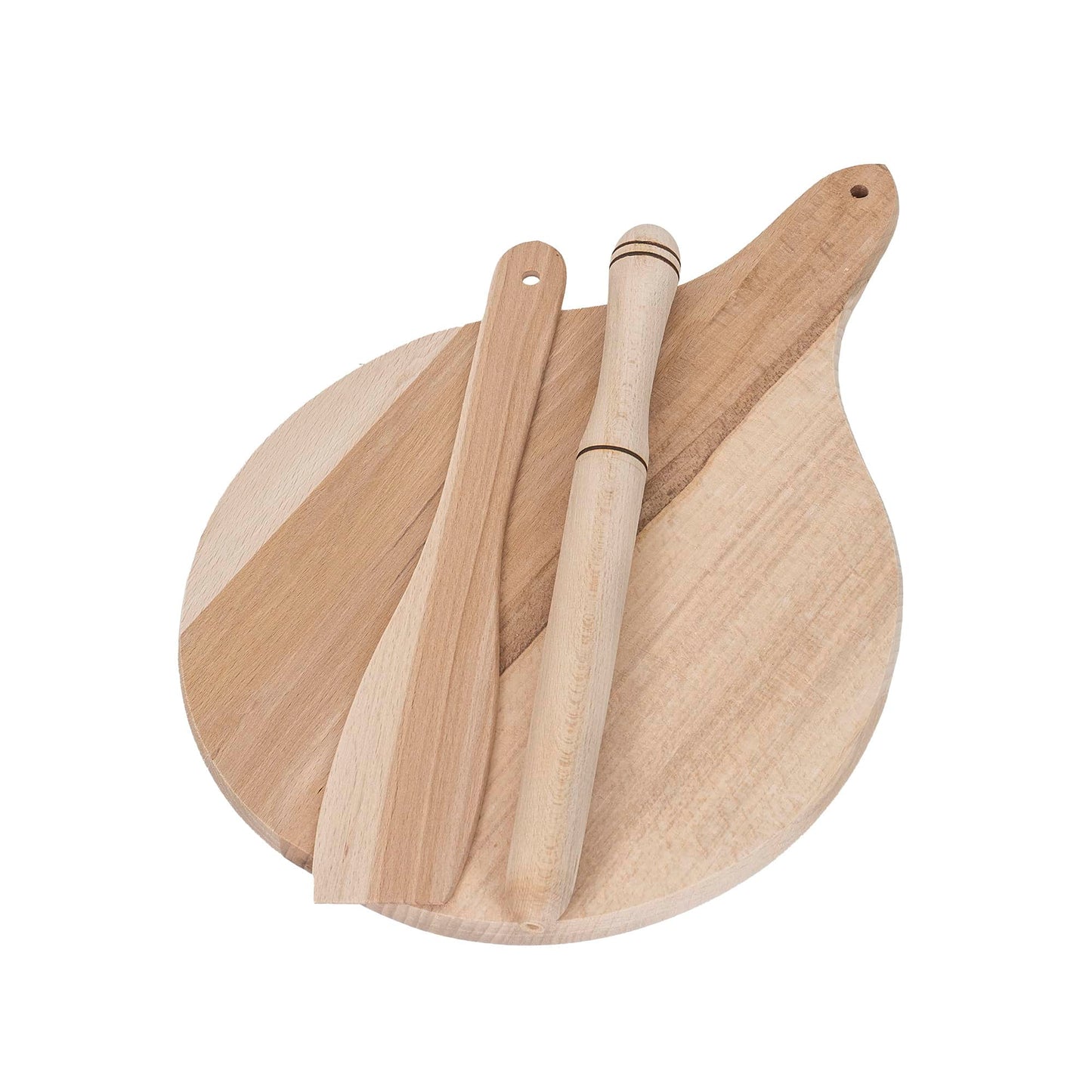 Set 3 piese pentru mamaliga, din lemn de fag, grosime 20mm / EXT6088