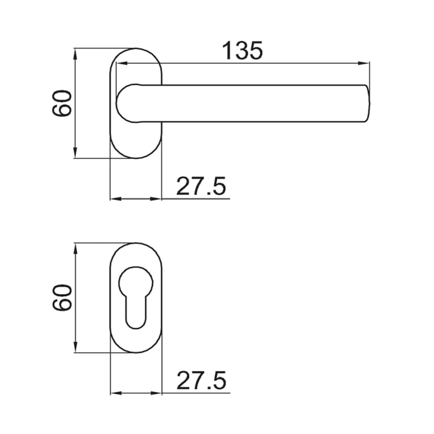 Maner Autorev Y V Negru T110 GMR