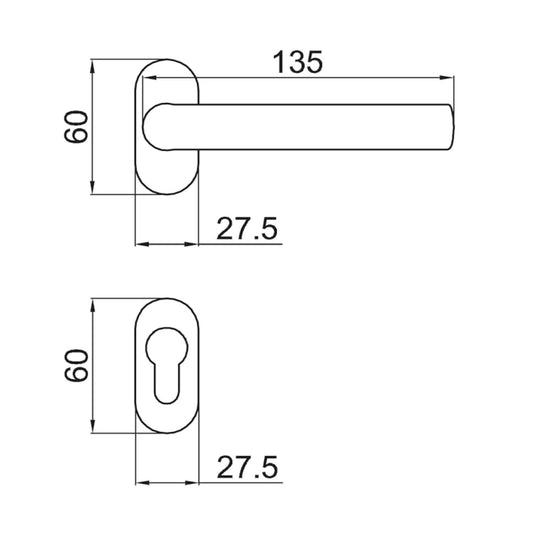 Maner Autorev Y V Negru T110 GMR