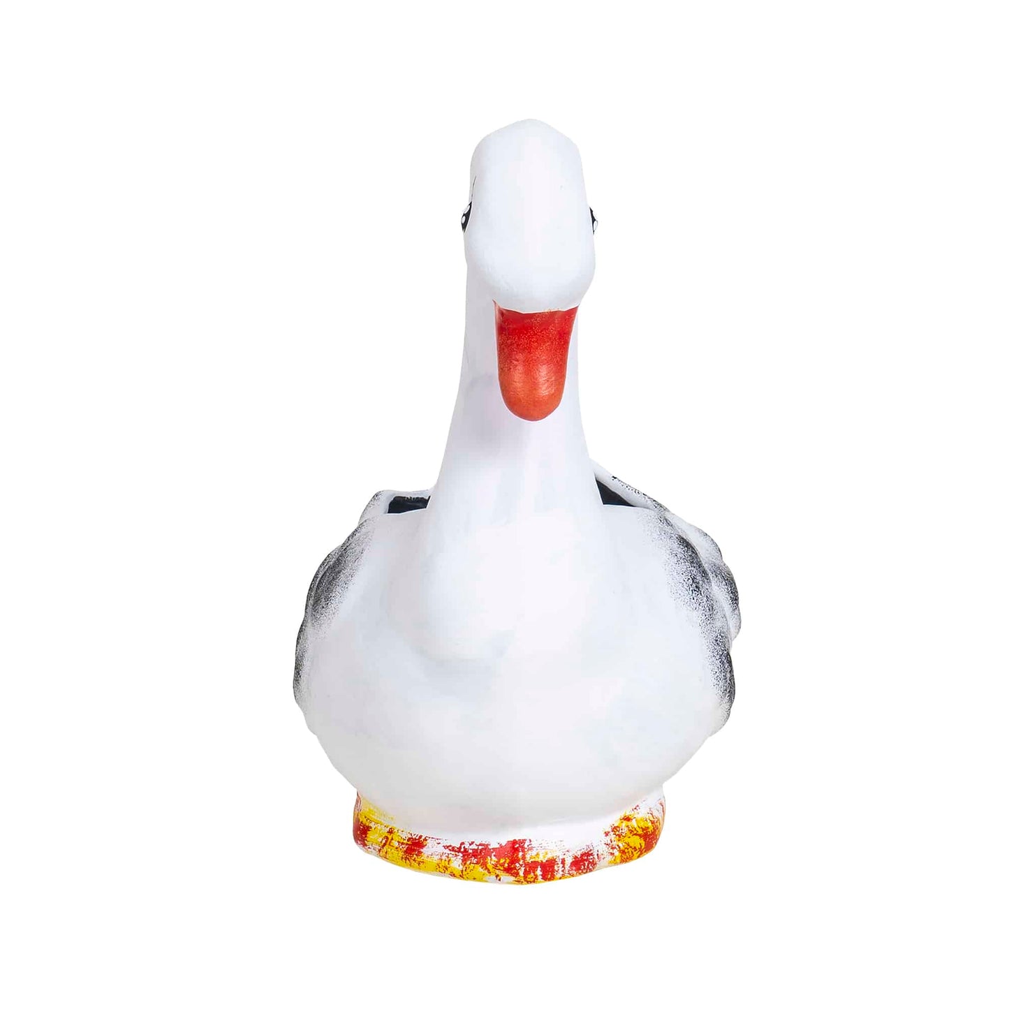 Ghiveci din ceramica, model lebada alb, lungime 21cm / EXT 7065