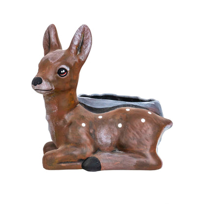 Ghiveci din ceramica, model caprioara, lungime 23cm / EXT 7066