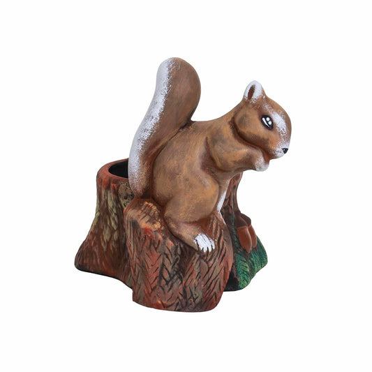 Ghiveci din ceramica, model veverita, lungime 23cm / EXT 7067