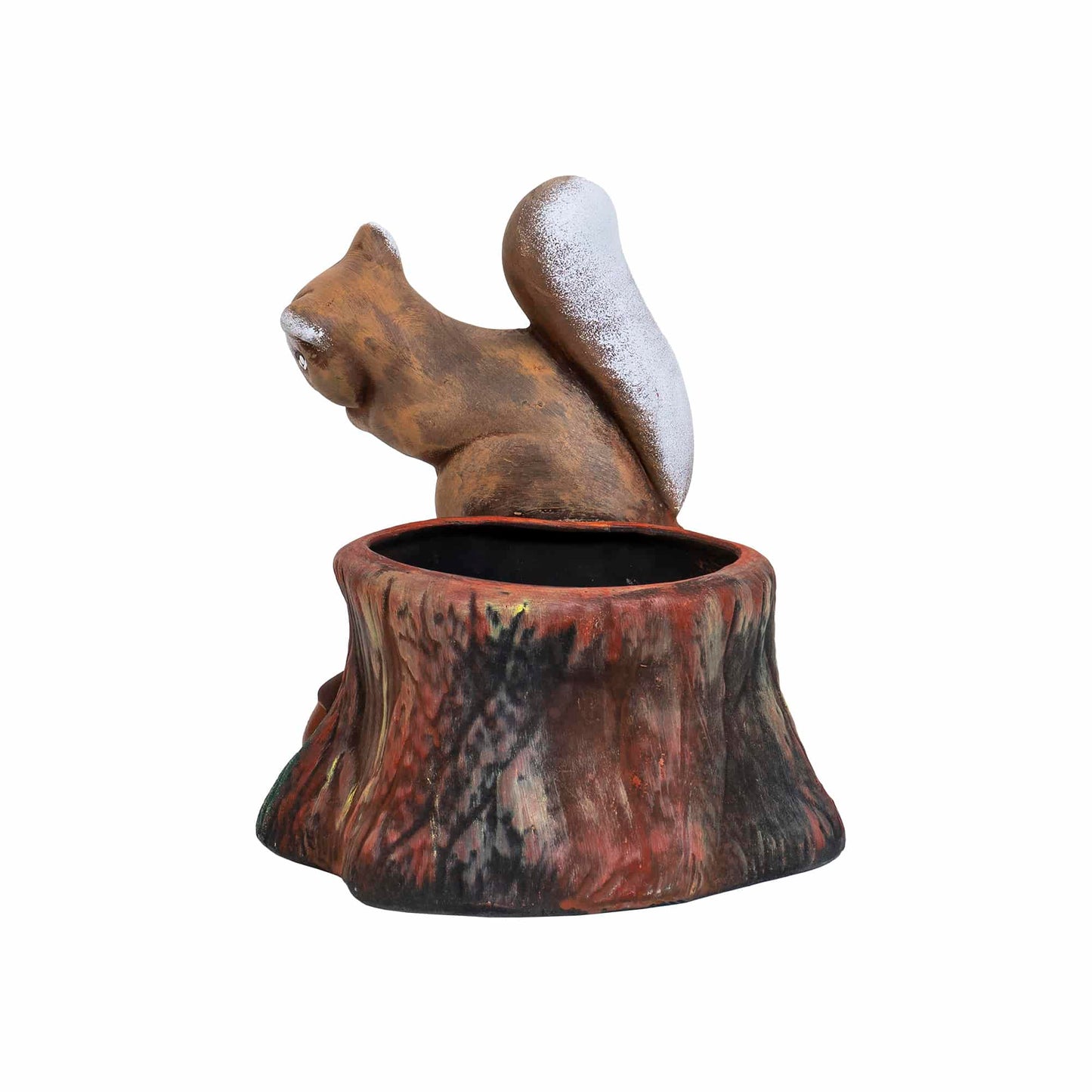 Ghiveci din ceramica, model veverita, lungime 23cm / EXT 7067