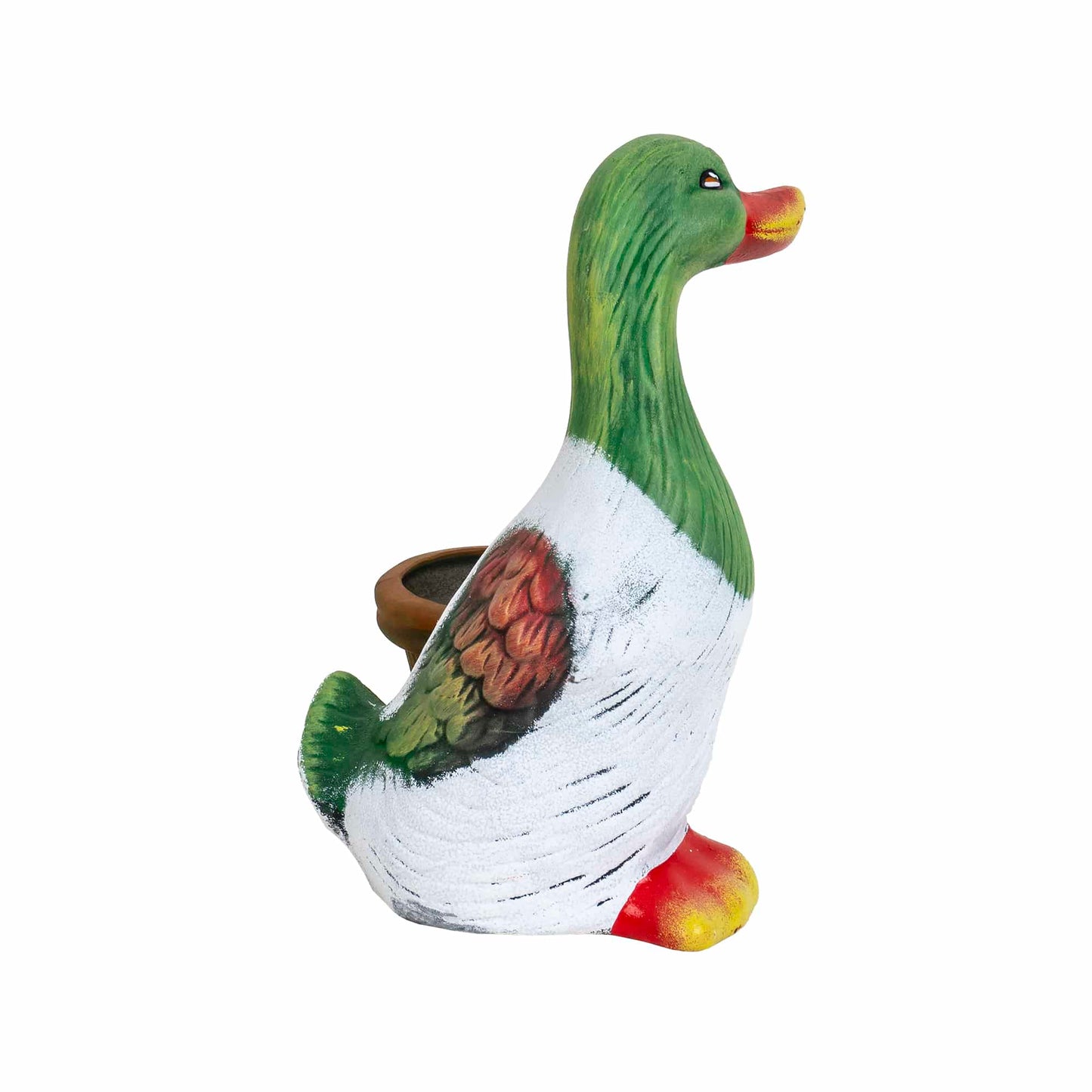 Ghiveci din ceramica, model gasca, lungime 20cm / EXT 7104