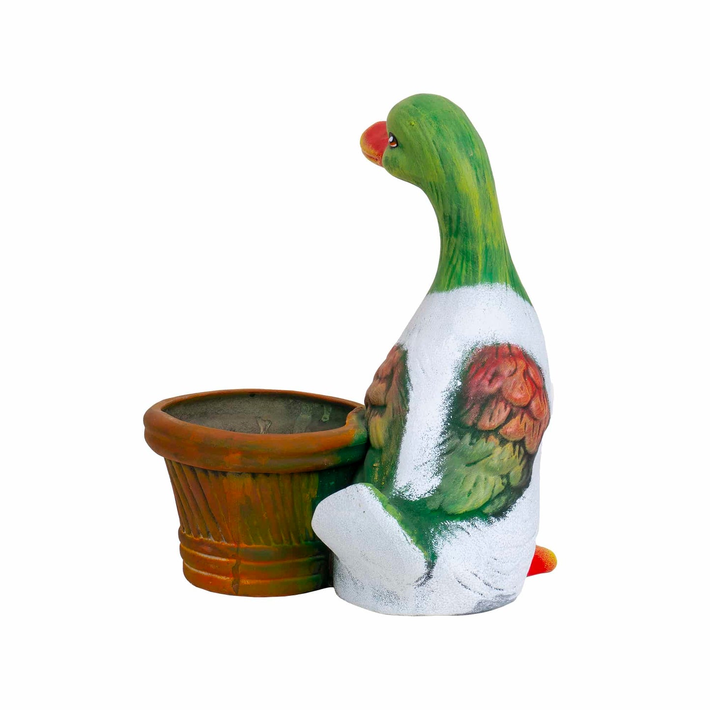 Ghiveci din ceramica, model gasca, lungime 20cm / EXT 7104