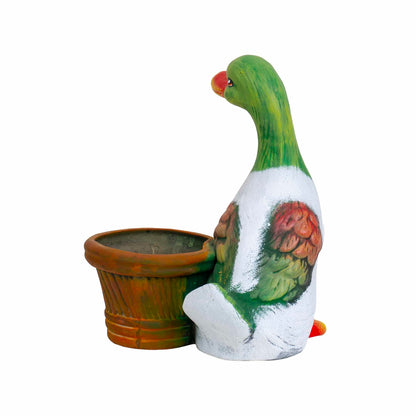 Ghiveci din ceramica, model gasca, lungime 20cm / EXT 7104