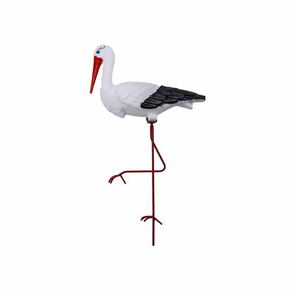 Pachet decor pentru gradina din plastic, flamingo, lebada si barza / EXT 10245 - 221.ro
