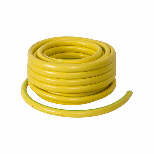 Furtun gradina, armat, cu insertie 1', lungime 25 metri, galben, flexibil, rezistent la radiatii UV si la frig / EXT 9660