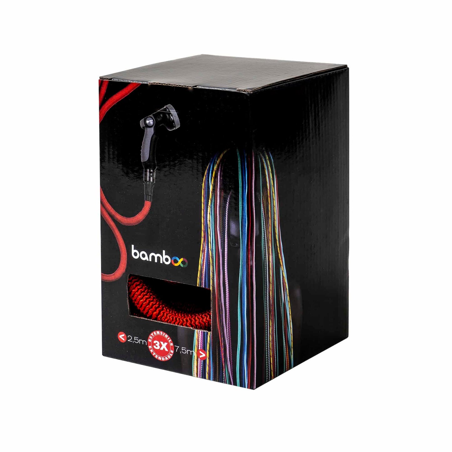 Furtun de gradina extensibil, cu pistol de udat, cu sapte functii, 2.5-7.5m / EXT 9664