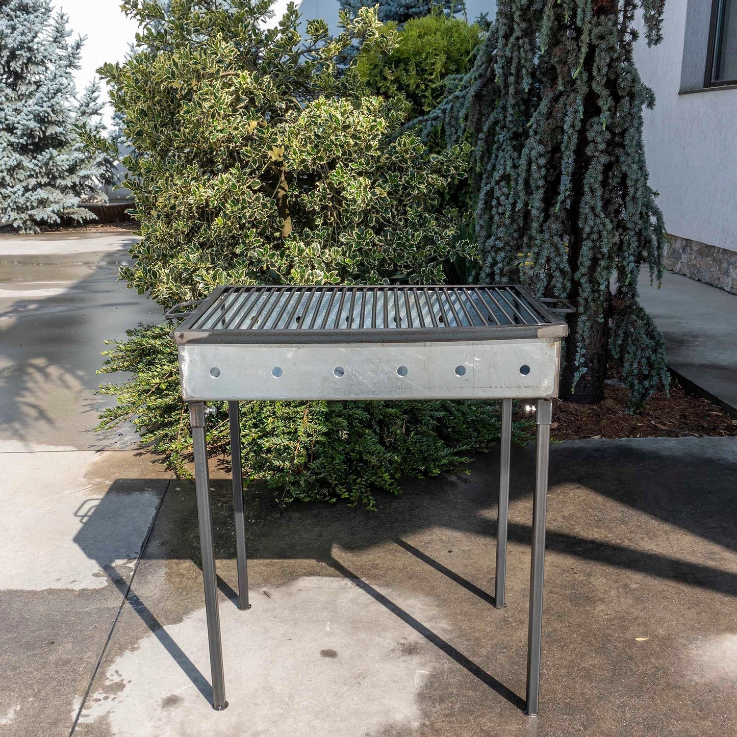Gratar metalic pe carbuni 60x40 cm, grosime 3mm / EXT 9911 - 221.ro