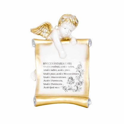 Binecuvantarea casei cu inger 28x17cm / EXT 9917