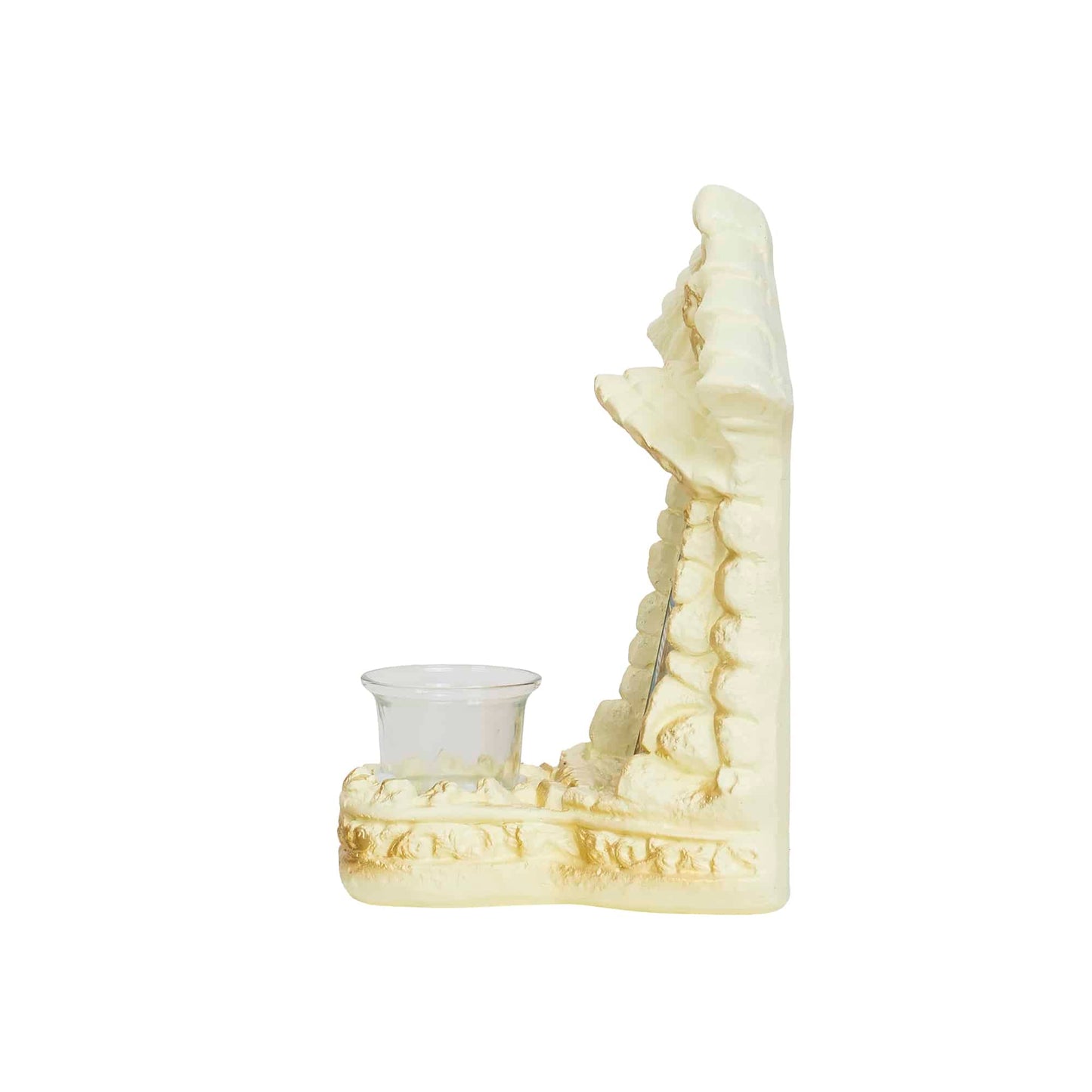 Candela din ipsos, Maica Domnului si pruncul, casuta 16x14x24cm / EXT 9918