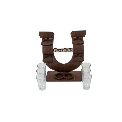 Suport forma potcoava plus 6 pahare pentru tuica Z-TOOLS / EXT 9942