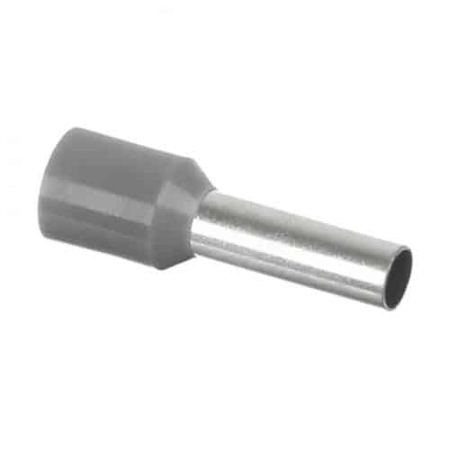 Pini pentru cablu, secțiune 2.5 mm, 100 bucăți, gri / EXT01-440
