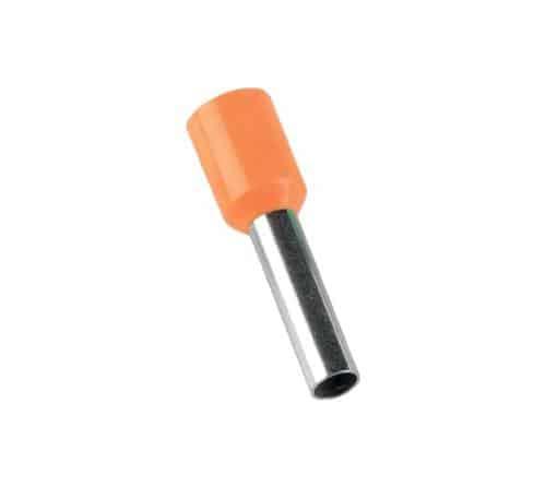Pini pentru cablu, secțiune 4 mm, 100 bucăți, portocalii / EXT01-441