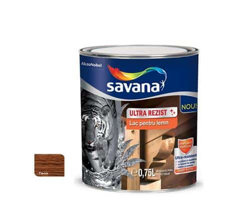 Lac pentru lemn, ultrarezistent, 0.75L, Savana, TEAK / EXT10083
