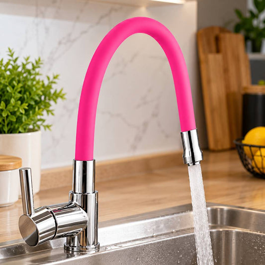 Pipa flexibila pentru bucatarie, roz aprins, Z-TOOLS / EXT1037-10
