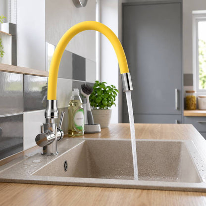 Pipa flexibila pentru bucatarie, galben, Z-TOOLS / EXT1037-2
