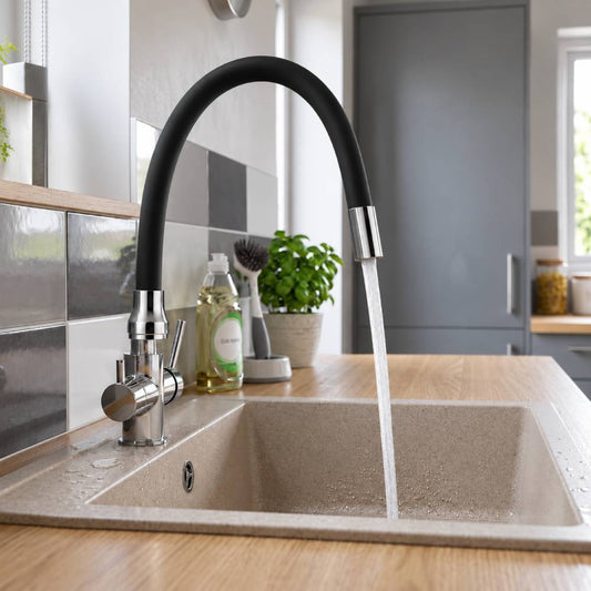 Pipa flexibila pentru bucatarie, negru, Z-TOOLS / EXT1037-7