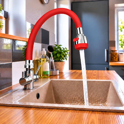 Pipa flexibila pentru bucatarie, rosu, Z-TOOLS / EXT2039-8