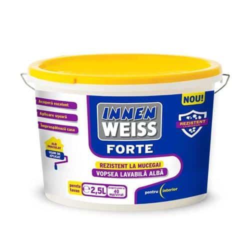 Vopsea lavabilă interior, Forte 2.5 L, Innenweiss, alb / EXT5831005