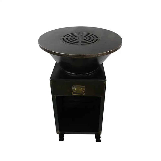 Grătar cu plită rotundă 95x75 cm, Z-TOOLS / EXT5886